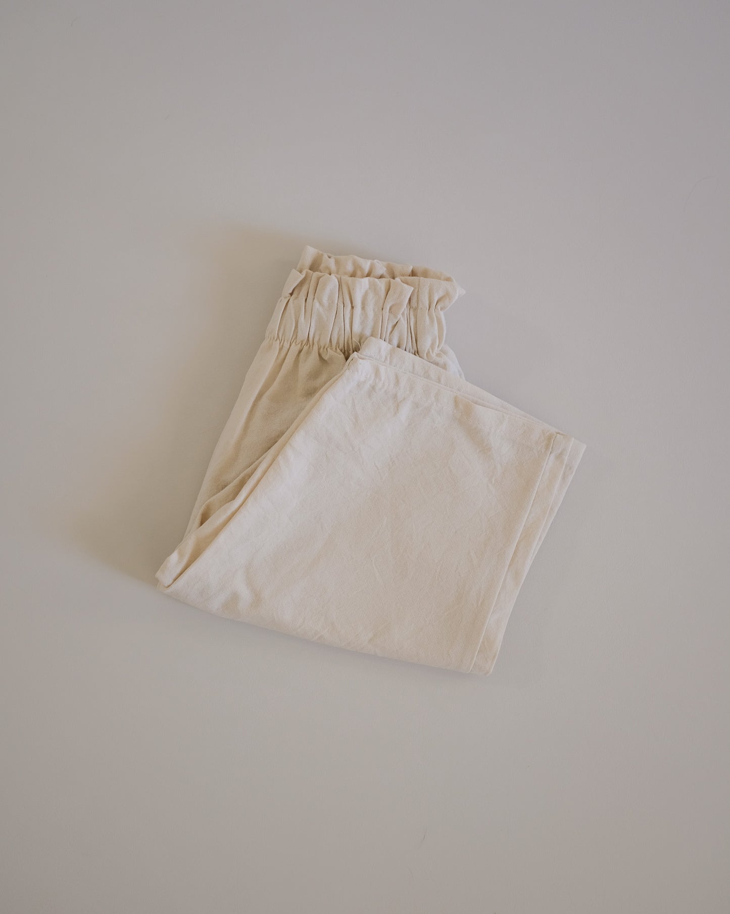 Ivory Cotton Pants