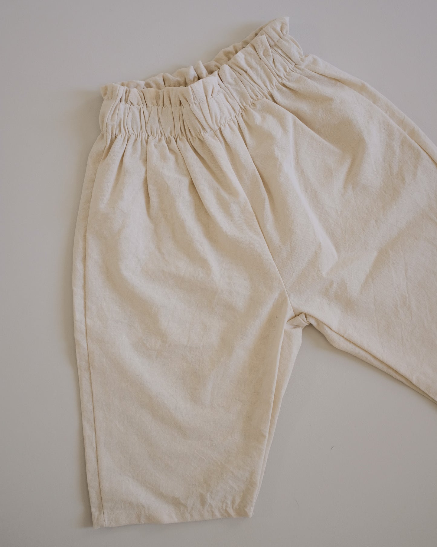 Ivory Cotton Pants