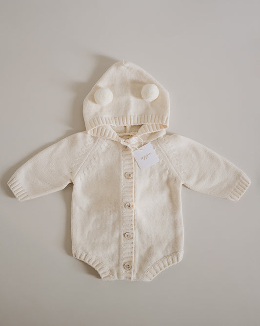 Ivory Bear Knit Suit