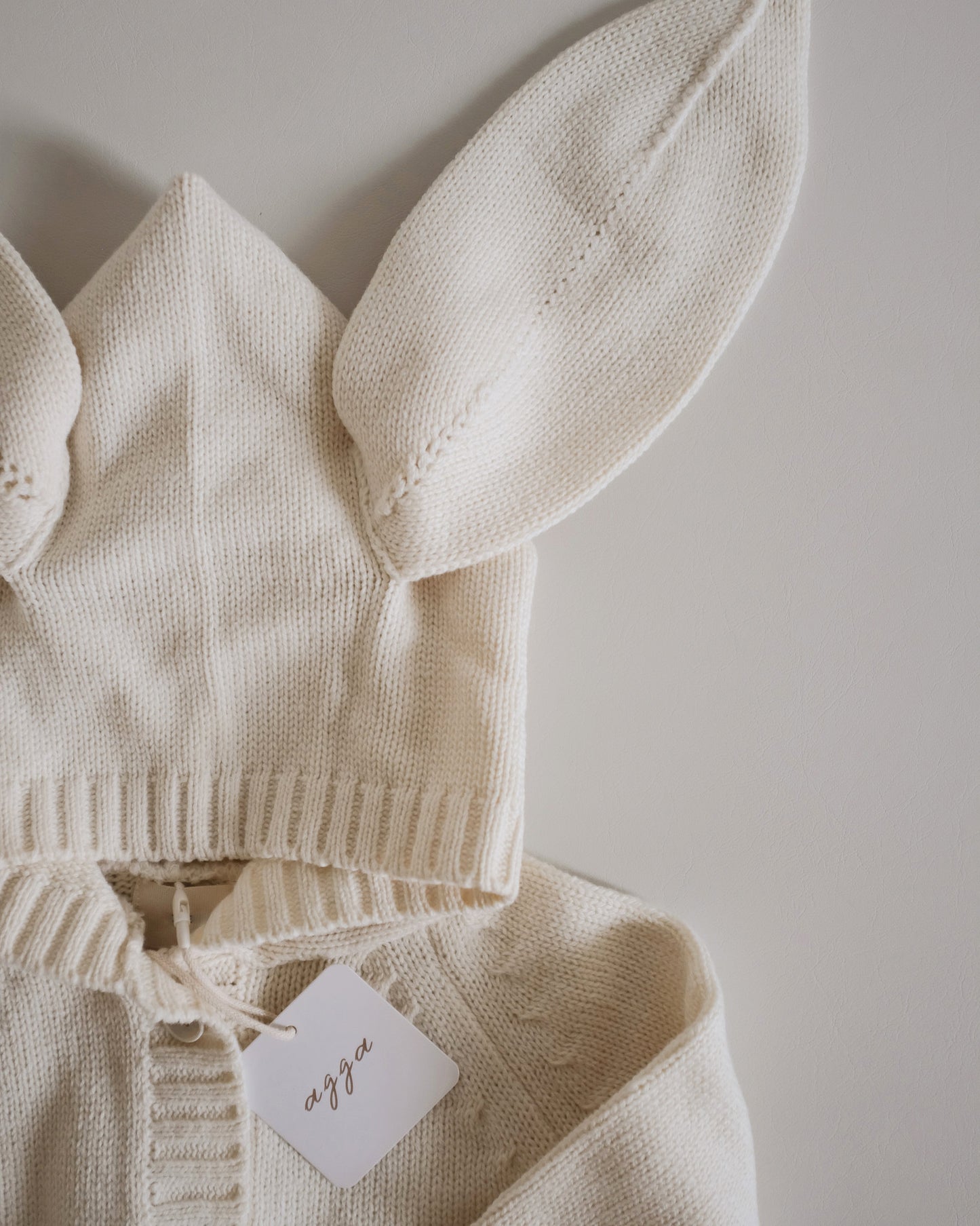 Ivory Rabbit Knit Suit