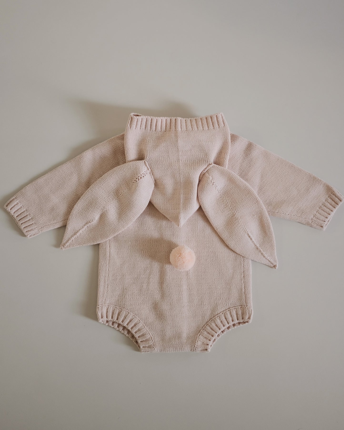 Pink Rabbit Knit Suit